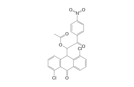 Aceticacid1-(1,5-dichloro-10-oxo-9,10-dihydro-anthracen-9-yl)-2-(4-nitrophenyl)-2-oxo-ethylester