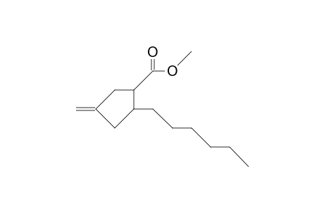 1-Methoxycarbonyl-trans-2-hexyl-4-methylidene-cyclopentane