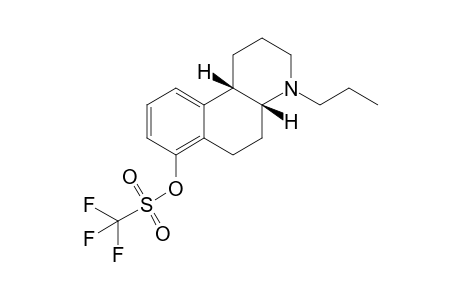 cis-(+-)-Trifluoromethanesulfonic acid 4-Propyl-1,2,3,4,4a,5,6,10b-octahydrobenzo[f]quinolin-7-yl ester