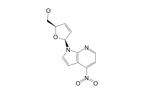 1-(2,3-DIDEOXY-BETA-D-GLYCERO-PENT-2-ENOFURANOSYL)-4-NITRO-1H-PYRROLO-[2,3-B]-PYRIDINE