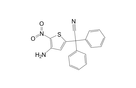 3-Amino-5-diphenyl(cyano)methyl-2-nitrothiophene