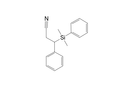3-[dimethyl(phenyl)silyl]-3-phenyl-propanenitrile