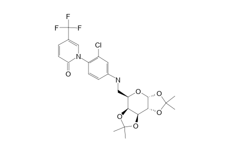 1,2:3,4-DI-O-ISOPROPYLIDENE-6-DEOXY-6-[3-CHLORO-4-(5-TRIFLUOROMETHYL-2(1H)-PYRIDONE-1-YL)-ANILINO]-ALPHA-D-GALACTOPYRANOSIDE
