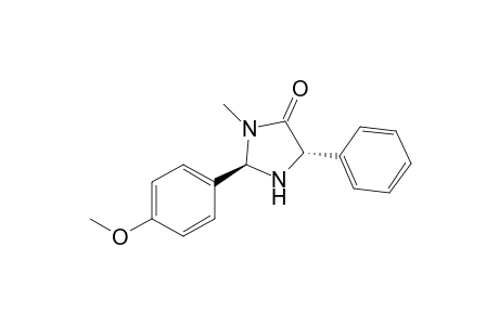 4-Imidazolidinone, 2-(4-methoxyphenyl)-3-methyl-5-phenyl-, (2R-trans)-