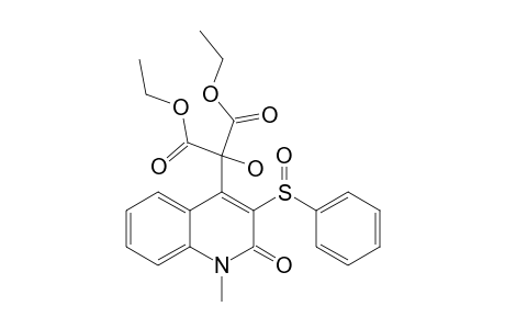 DIETHYL-2-HYDROXY-2-(1-METHYL-2-OXO-3-PHENYLSULFINYL-1,2-DIHYDROQUINOLIN-4-YL)-MALONATE