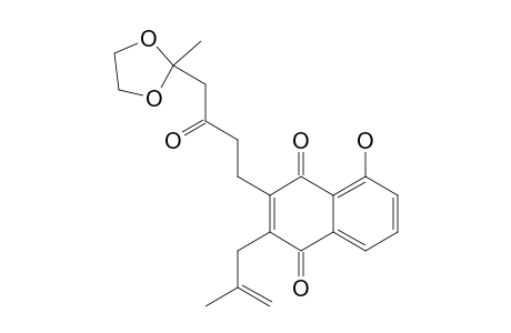 5-HYDROXY-2-(2-METHYLALLYL)-3-[4-(2-METHYL-1,3-DIOXOLAN-2-YL)-3-OXOBUTYL]-[1.4]-NAPHTHOQUINONE