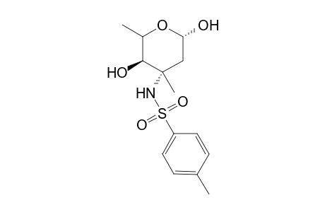 .alpha.-DL-xylo-Hexopyranose, 2,3,6-trideoxy-3-C-methyl-3-[[(4-methylphenyl)sulfonyl]amino]-