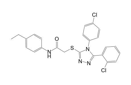 2-{[5-(2-chlorophenyl)-4-(4-chlorophenyl)-4H-1,2,4-triazol-3-yl]sulfanyl}-N-(4-ethylphenyl)acetamide