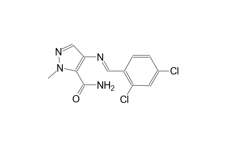 4-{[(E)-(2,4-dichlorophenyl)methylidene]amino}-1-methyl-1H-pyrazole-5-carboxamide