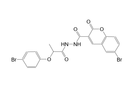 6-bromo-N'-[2-(4-bromophenoxy)propanoyl]-2-oxo-2H-chromene-3-carbohydrazide