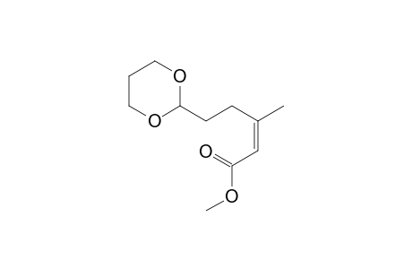 (Z)-5-[1,3]Dioxan-2-yl-3-methyl-pent-2-enoic acid methyl ester