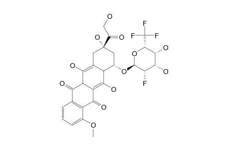 7-O-[2,6-DIDEOXY-2-FLUORO-5-C-(TRIFLUOROMETHYL)-ALPHA-L-TALOPYRANOSYL]-ADRIAMYCINONE
