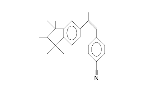 2(Z)-1,1,2,3,3-Pentamethyl-indan-5-yl)-1-(4-cyano-phenyl)-propene