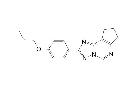 7H-cyclopenta[e][1,2,4]triazolo[1,5-c]pyrimidine, 8,9-dihydro-2-(4-propoxyphenyl)-