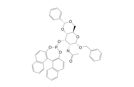 BENZYL-2-ACETAMIDO-4,6-O-BENZYLIDENE-2-DEOXY-ALPHA-D-ALLOPYRANOSIDE-CYCLIC-(S)-[1,1'-BINAPHTHALENE]-2,2'-DIYL-PHOSPHITE