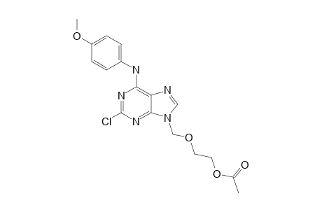 9-[(2-ACETOXYETHOXY)-METHYL]-2-CHLORO-6-(PARA-METHOXYPHENYLAMINO)-PURINE