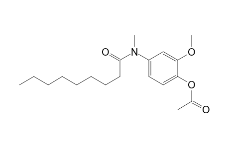 8-((4-acetoxy-3-methoxyphenyl)methylaminocarbonyl)octane