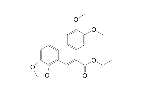 3-Benzo[1.3]dioxol-4-yl-2-(3,4-dimethoxyphenyl)acrylic acid ethyl ester