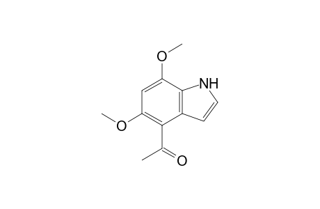 1-(5,7-dimethoxy-1H-indol-4-yl)ethanone