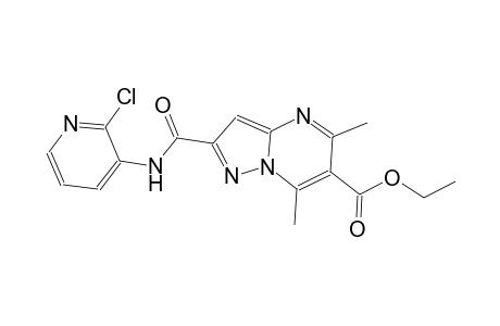 ethyl 2-{[(2-chloro-3-pyridinyl)amino]carbonyl}-5,7-dimethylpyrazolo[1,5-a]pyrimidine-6-carboxylate