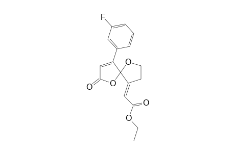 1,6-Dioxa-4-(m-fluorophenyl)-9-(ethoxycarbonylmethylene)spiro[4.4]non-3-en-2-one
