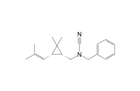 benzyl-[[(1R,3S)-2,2-dimethyl-3-(2-methylprop-1-enyl)cyclopropyl]methyl]cyanamide