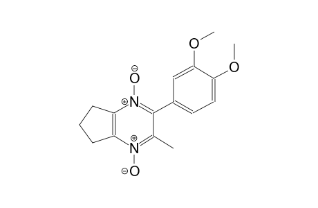 5H-cyclopenta[b]pyrazine, 2-(3,4-dimethoxyphenyl)-6,7-dihydro-3-methyl-, 1,4-dioxide