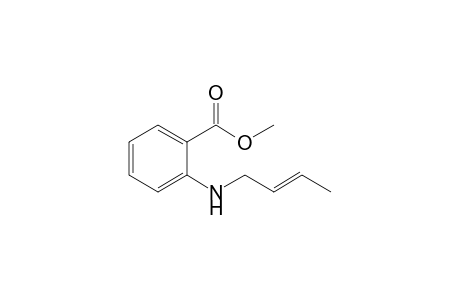 2-[[(E)-but-2-enyl]amino]benzoic acid methyl ester