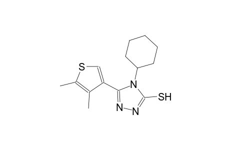 4-cyclohexyl-5-(4,5-dimethyl-3-thienyl)-4H-1,2,4-triazol-3-yl hydrosulfide