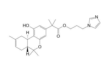 2-[(6aR,10aR)-6a,7,10,10a-Tetrahydro-1-hydroxy-6,6,9-trimethyl-6H-dibenzo[b,d]pyran-3-yl]-2-methyl-propanoic Acid 3-(1H-Imidazol-1-yl)propyl Ester