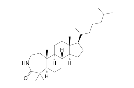 3-Aza-A-homocholestan-4-one, 4a,4a-dimethyl-, (5.alpha.)-