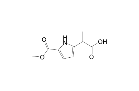 2-(5-carbomethoxy-1H-pyrrol-2-yl)propionic acid