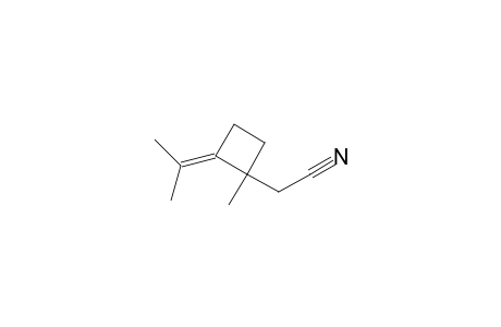 Cyclobutaneacetonitrile, 1-methyl-2-(1-methylethylidene)-