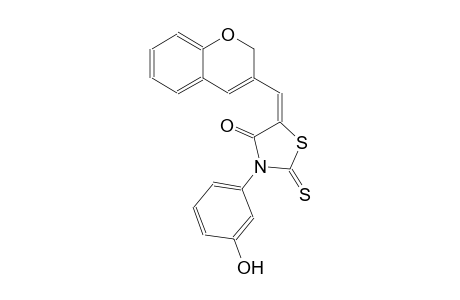 4-thiazolidinone, 5-(2H-1-benzopyran-3-ylmethylene)-3-(3-hydroxyphenyl)-2-thioxo-, (5E)-