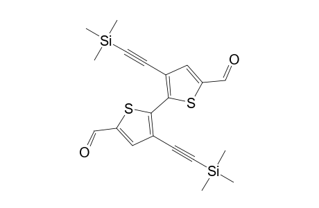 3,3'-bis[(Trimethylsilyl)ethynyl]-2,2'-bithiophene-5,5'-dicarbaldehyde