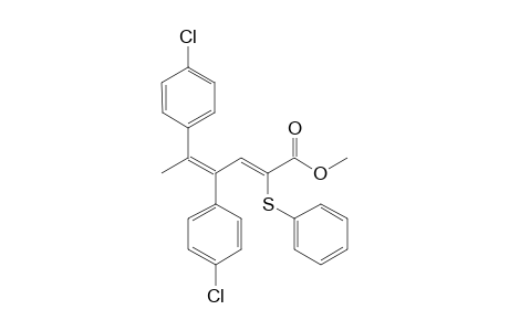 Methyl 4,5-bis(4-chlorophenyl)-2-(phenylthio)hexa-2,4-dienoate