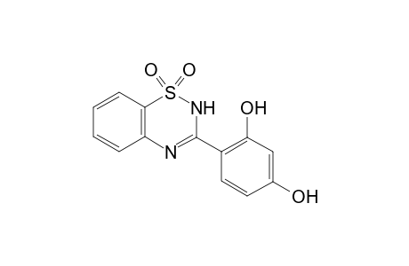 4-(1,1-dioxo-2H-1,2,4-benzothiadiazin-3-yl)benzene-1,3-diol