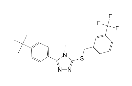 3-(4-tert-butylphenyl)-4-methyl-5-{[3-(trifluoromethyl)benzyl]sulfanyl}-4H-1,2,4-triazole