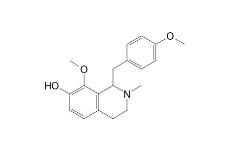 7-Hydroxy-8-methoxy-2-methyl-1-(4'-methoxybenzyl)-1,2,3,4-tetrahydroisoquinoline