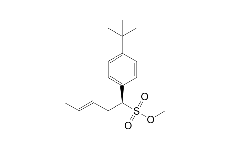 (S)-Methyl 1-(4'-t-butylphenyl)-3-pentene-1-sulfonate