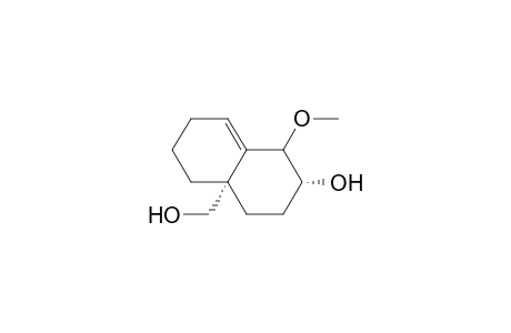 (2.alpha.,4a.alpha.)-octahydro-1-methoxy-4a-(hydroxymethyl)-naphthalen-2-ol