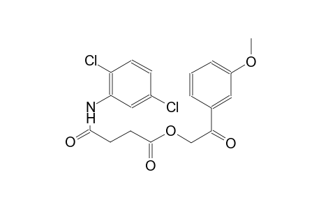 2-(3-methoxyphenyl)-2-oxoethyl 4-(2,5-dichloroanilino)-4-oxobutanoate