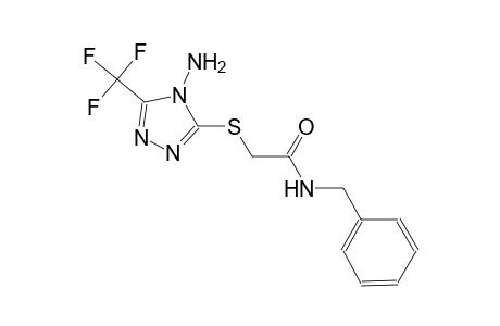 2-{[4-amino-5-(trifluoromethyl)-4H-1,2,4-triazol-3-yl]sulfanyl}-N-benzylacetamide