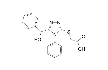({5-[hydroxy(phenyl)methyl]-4-phenyl-4H-1,2,4-triazol-3-yl}sulfanyl)acetic acid