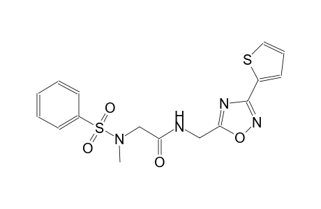 acetamide, 2-[methyl(phenylsulfonyl)amino]-N-[[3-(2-thienyl)-1,2,4-oxadiazol-5-yl]methyl]-