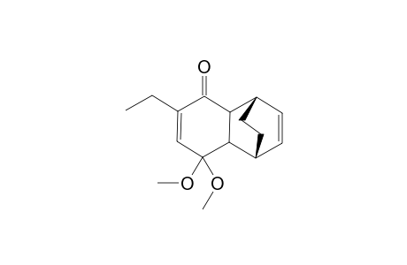 2-Ethyl-4,4-dimethoxyu-5,6-(1',2'-ethenylidene)-1,4,5,8,9,10-hexahydronaphthalen-1-one