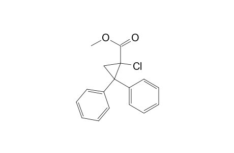 Cyclopropanecarboxylic acid, 1-chloro-2,2-diphenyl-, methyl ester