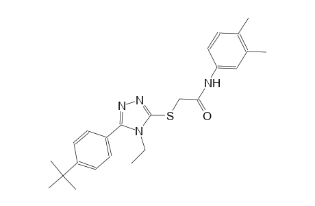 2-{[5-(4-tert-butylphenyl)-4-ethyl-4H-1,2,4-triazol-3-yl]sulfanyl}-N-(3,4-dimethylphenyl)acetamide