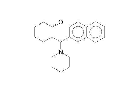 2-[2-Naphthyl(1-piperidinyl)methyl]cyclohexanone