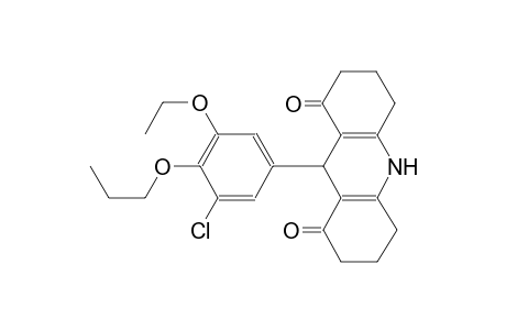 9-(3-chloro-5-ethoxy-4-propoxyphenyl)-3,4,6,7,9,10-hexahydro-1,8(2H,5H)-acridinedione
